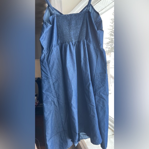 Chambray Button Dress - Picture 4 of 5